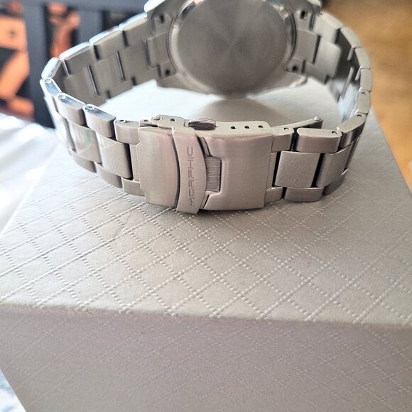 Morphic M94 Series Men's Chronograph White Dial Bracelet Watch - Picture 3 of 7